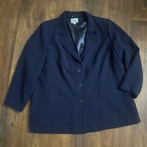 Linea by Louis Dell'Olio Navy Women's Blazer